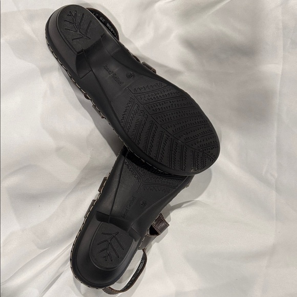 Josef Seibel Brown Leather Slingback Sandals | Comfort Walking Sandals | Size 8 - Picture 5 of 5